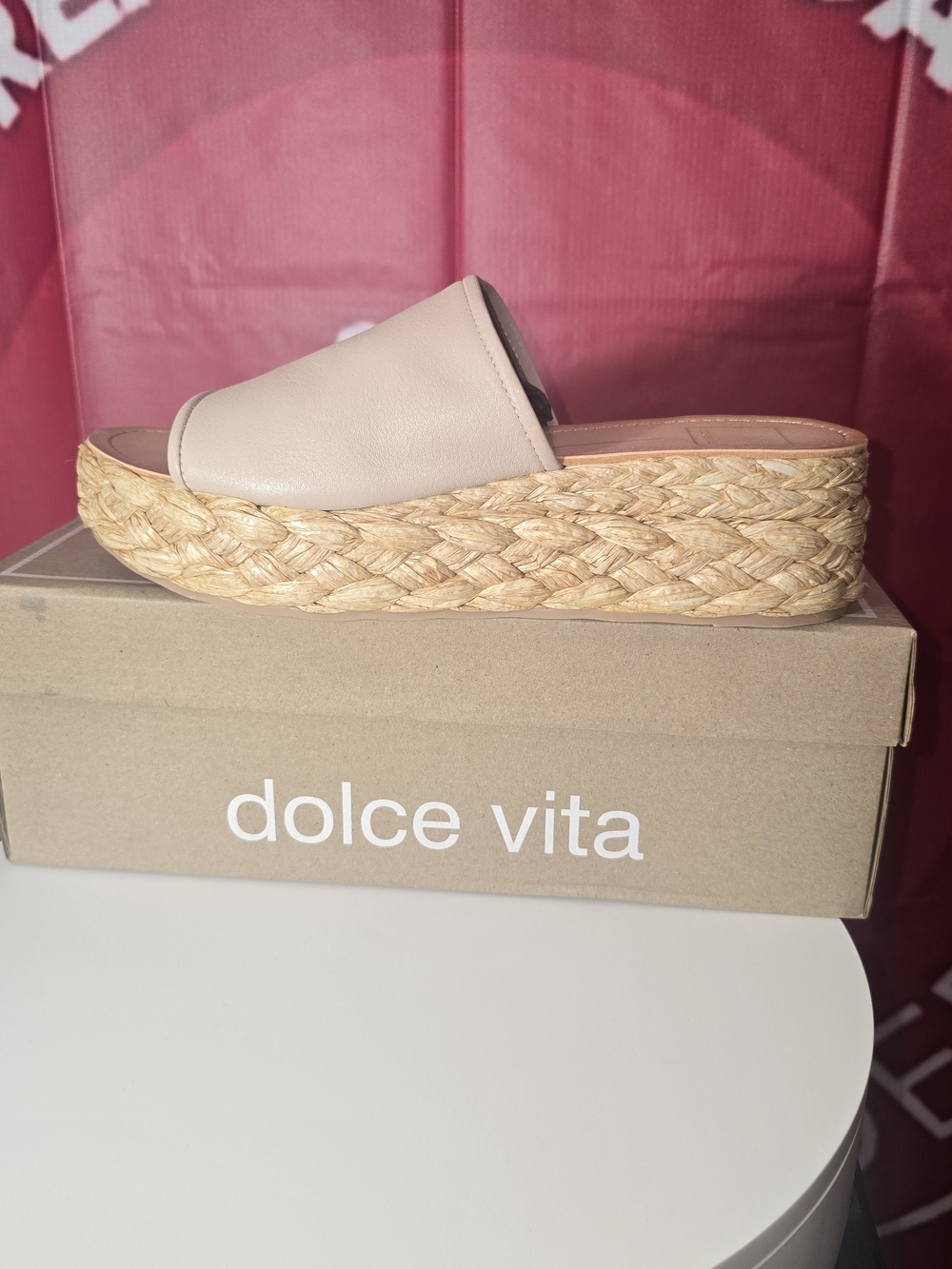 Dolce Vita Women's Sand Platform Slide Sandal Size 8.5